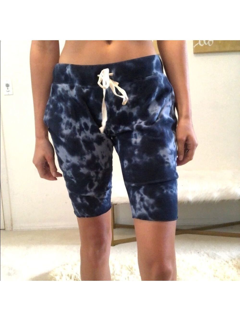 The lady and the sailor tie dye roll shorts